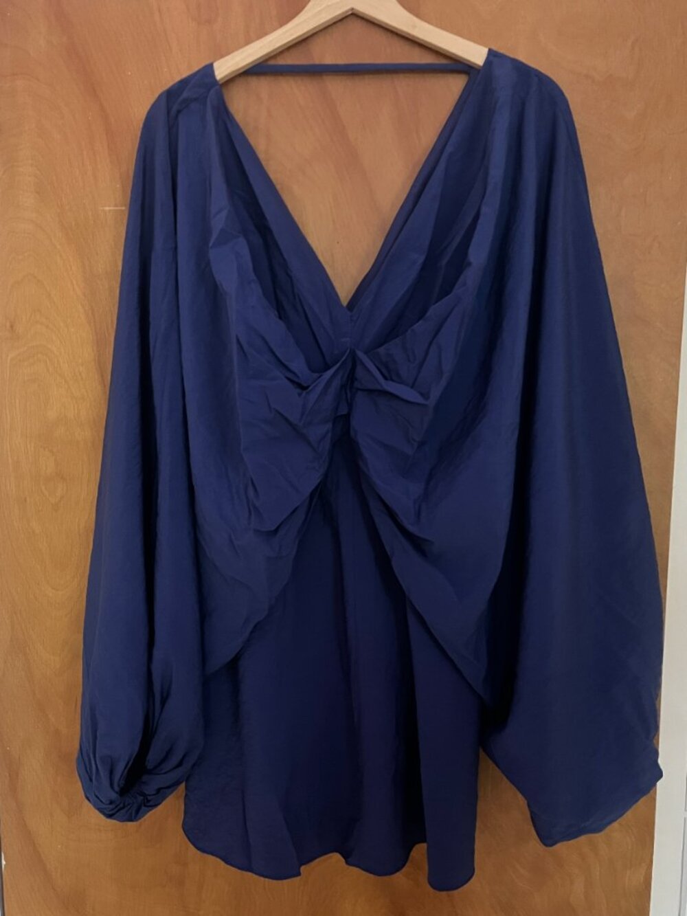 ASOS Edition Drapey V-Neck Mini Dress Size 4 - Picture 4 of 6